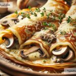 How to create savory mushroom and cheese stuffed crepes