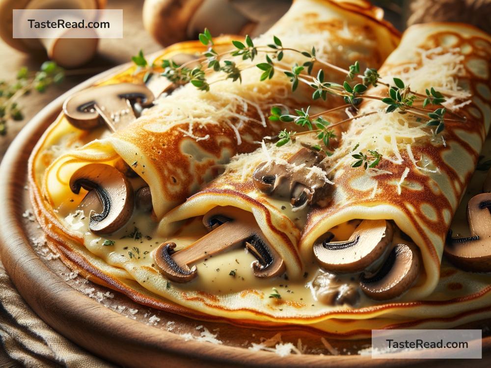 How to create savory mushroom and cheese stuffed crepes