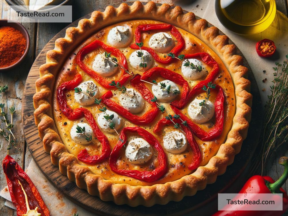 How to create savory roasted red pepper and goat cheese tart