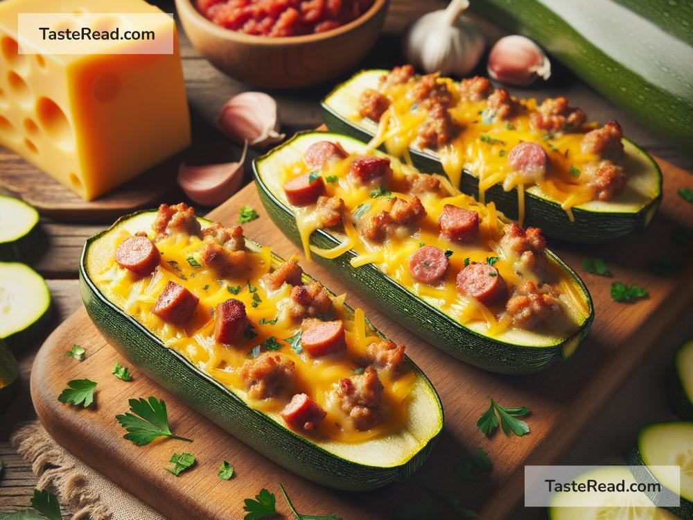 How to create savory sausage and cheddar stuffed zucchini boats