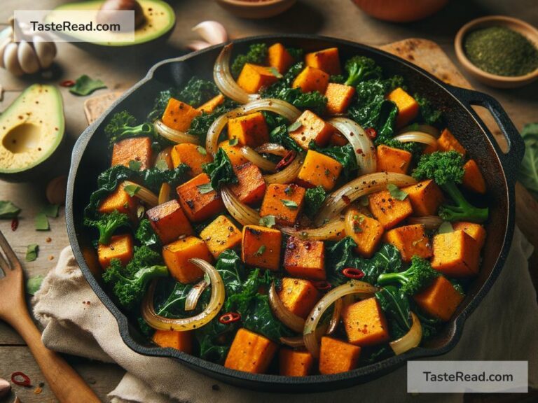 How to create savory sweet potato and kale hash