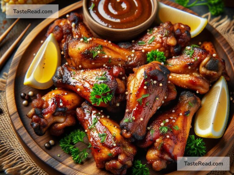 How to create smoky grilled BBQ chicken wings