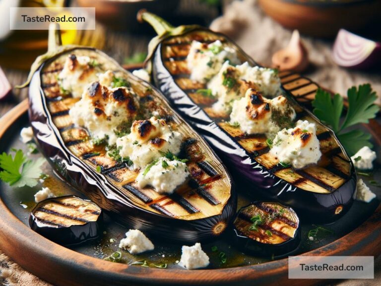 How to create smoky grilled eggplant rolls with feta