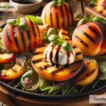 How to create smoky grilled peach and burrata salad