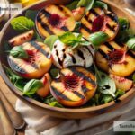 How to create smoky grilled peach and burrata salad