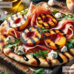How to create smoky grilled peach and prosciutto flatbread