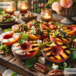 How to create smoky grilled peach salad