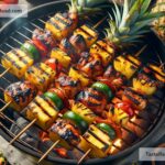 How to create smoky grilled pineapple and chicken skewers