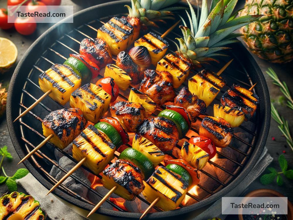 How to create smoky grilled pineapple and chicken skewers