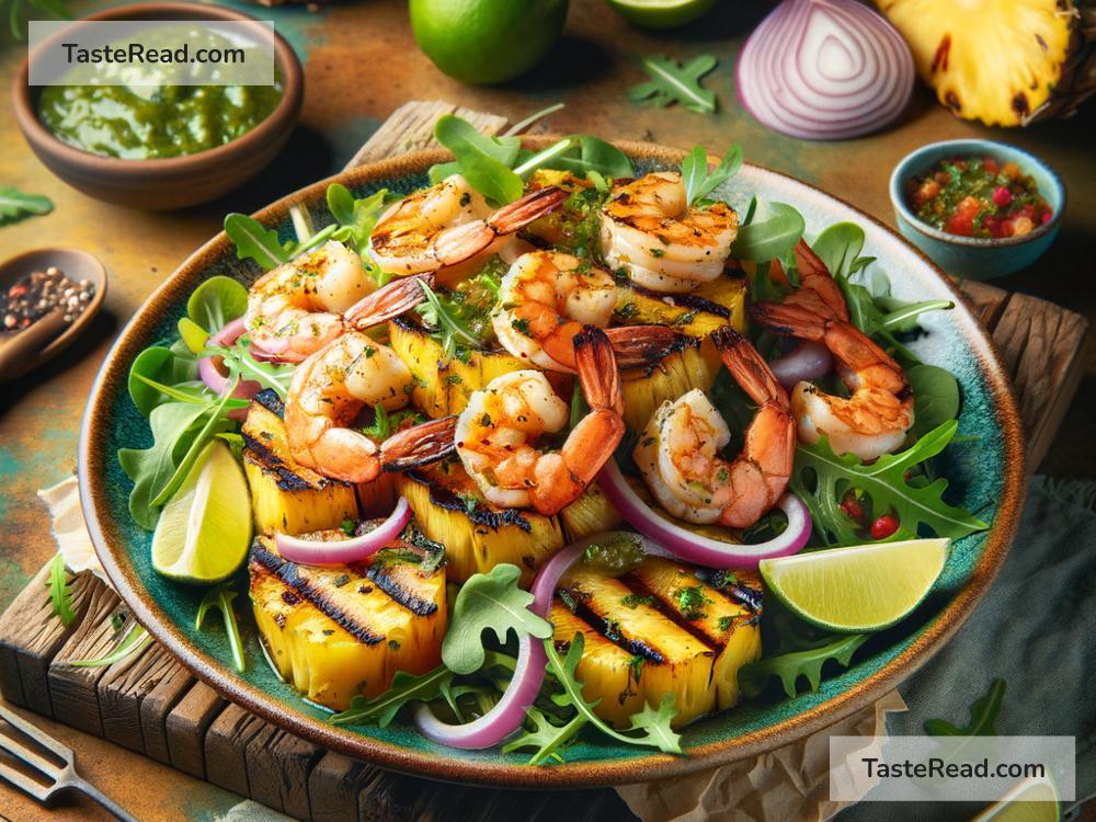 How to create smoky grilled pineapple and shrimp salad
