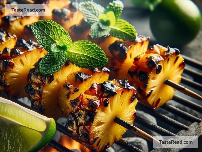 How to create smoky grilled pineapple skewers