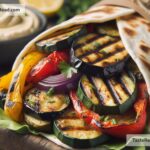 How to create smoky grilled vegetable and hummus wraps