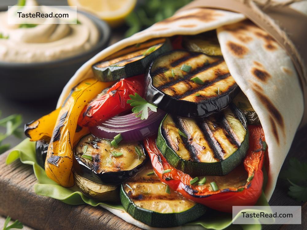 How to create smoky grilled vegetable and hummus wraps