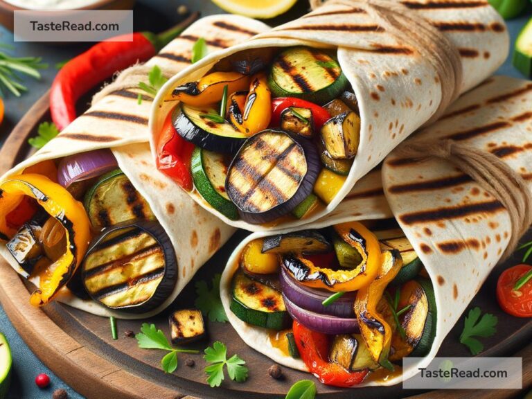 How to create smoky grilled vegetable wraps