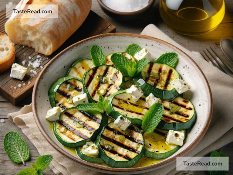 How to create smoky grilled zucchini and feta salad