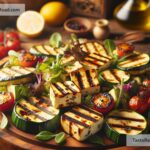 How to create smoky grilled zucchini and halloumi salad
