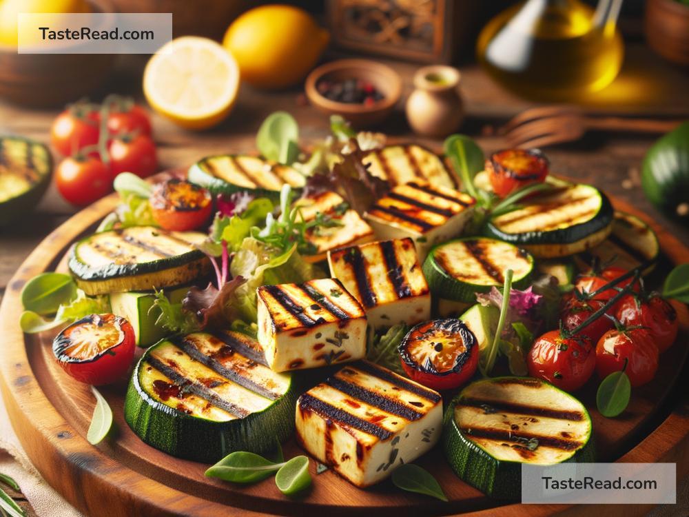 How to create smoky grilled zucchini and halloumi salad
