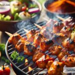 How to create smoky paprika grilled chicken skewers