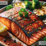 How to create smoky paprika grilled salmon steaks