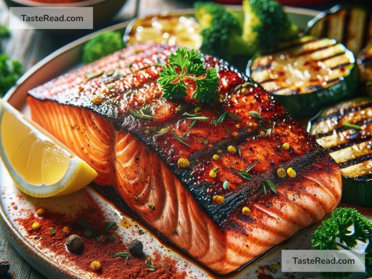 How to create smoky paprika grilled salmon steaks