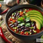 how to create spicy black bean soup