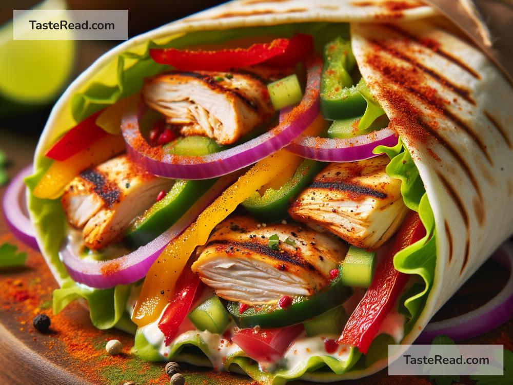 how to create spicy Cajun chicken wraps