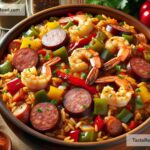 how to create spicy Cajun sausage jambalaya