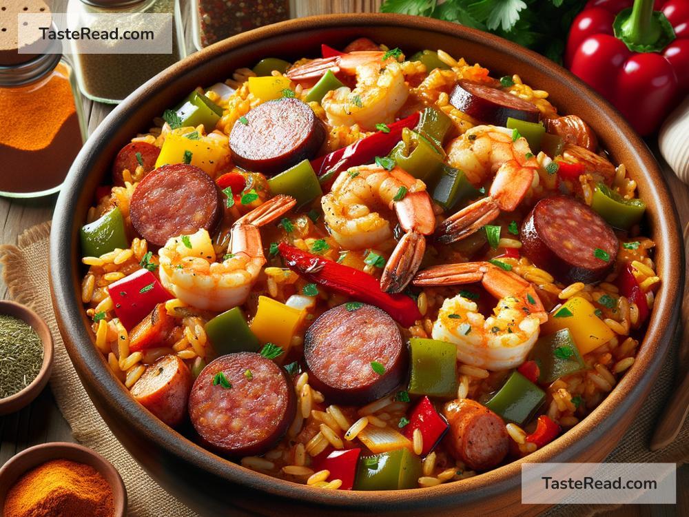 how to create spicy Cajun sausage jambalaya