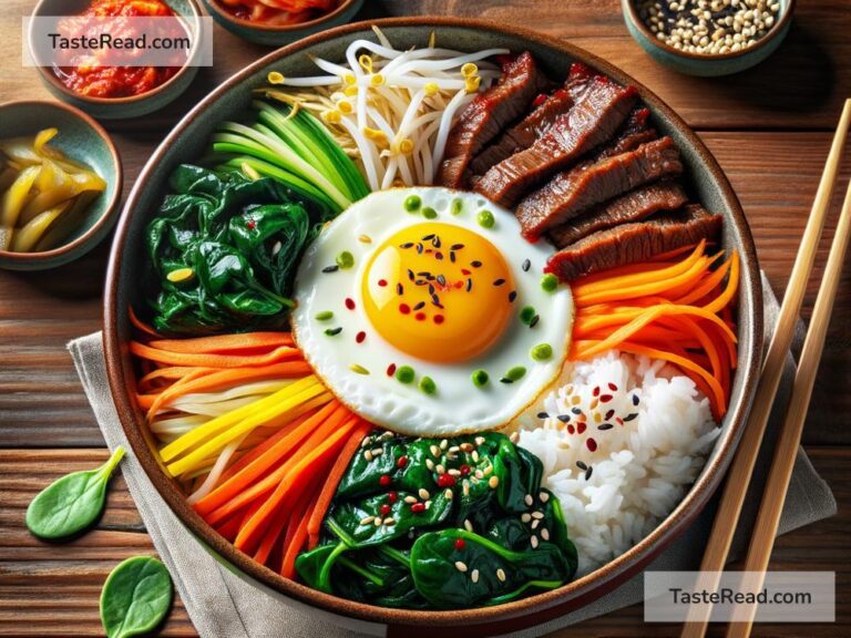 how to create spicy Korean bibimbap