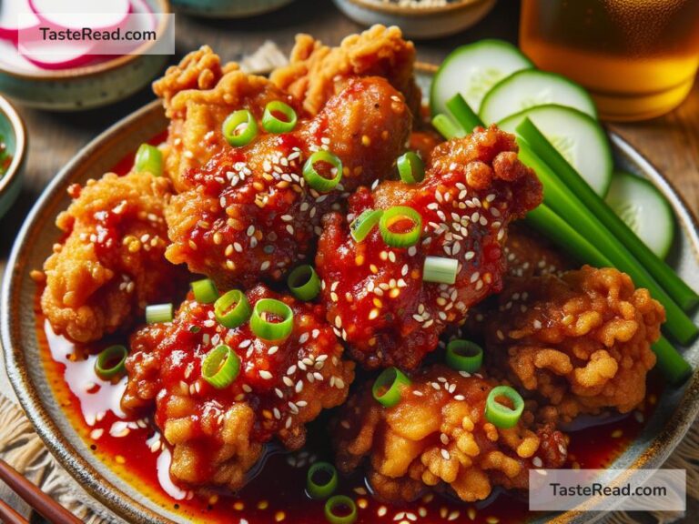 how to create spicy Korean fried chicken