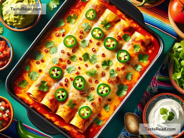 how to create spicy Mexican enchiladas