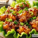 how to create spicy sesame chicken lettuce wraps