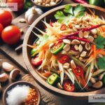 how to create spicy Thai green papaya salad