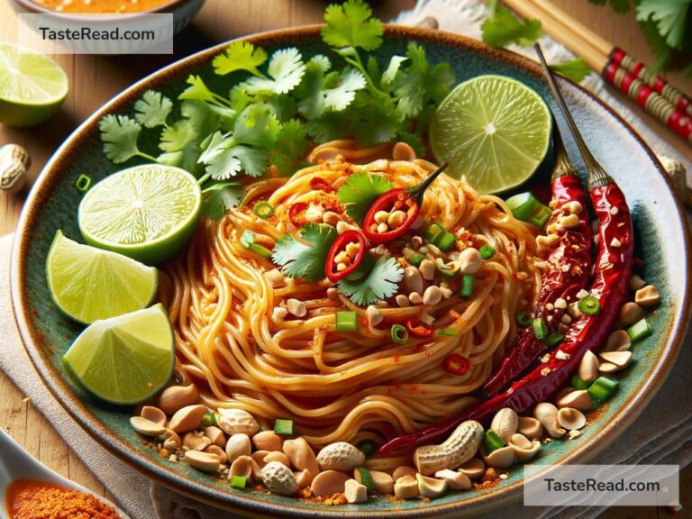 how to create spicy Thai peanut noodles