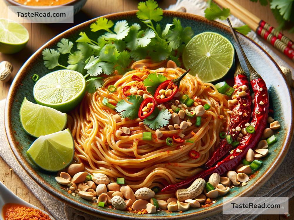 how to create spicy Thai peanut noodles