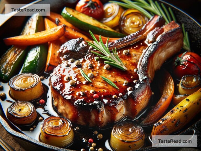 How to create tangy balsamic honey glazed pork chops