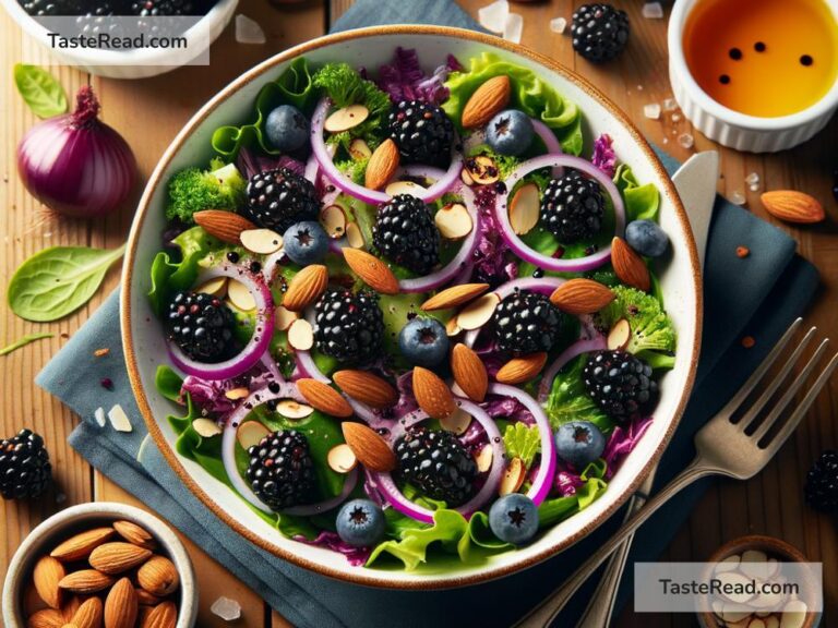 How to create tangy blackberry almond salad