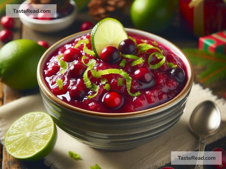 How to create tangy cranberry lime sauce