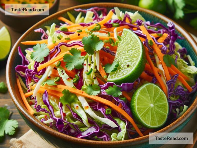 How to create tangy honey lime coleslaw