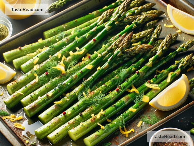 How to create tangy lemon dill roasted asparagus