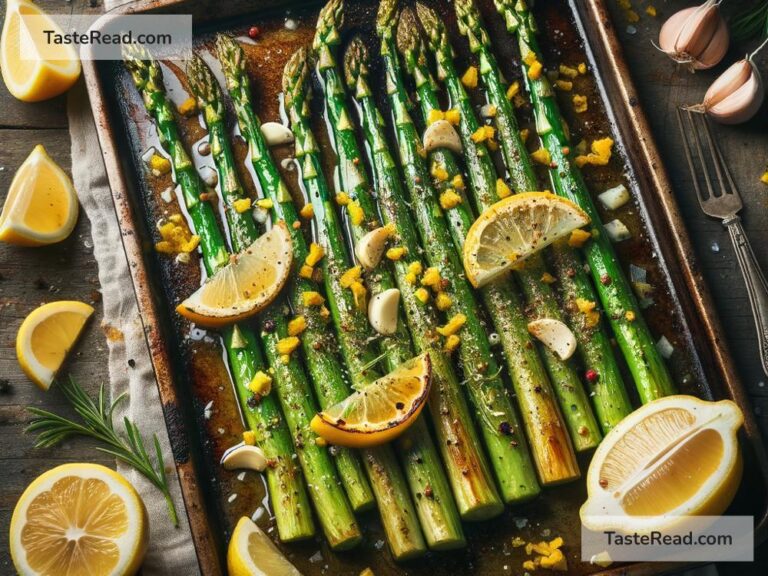 How to create tangy lemon garlic roasted asparagus