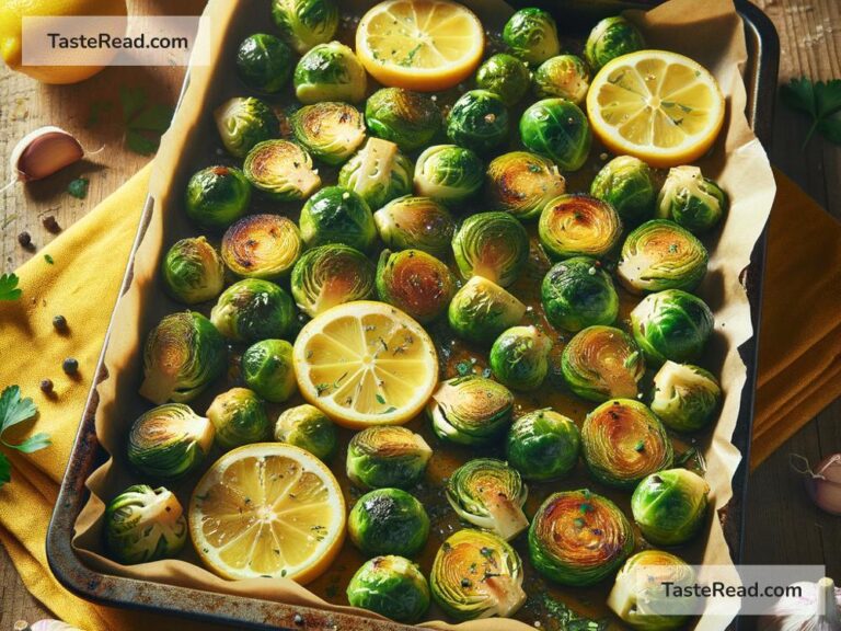How to create tangy lemon garlic roasted Brussels sprouts