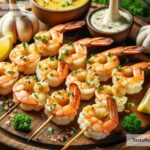 How to create tangy lemon garlic shrimp skewers