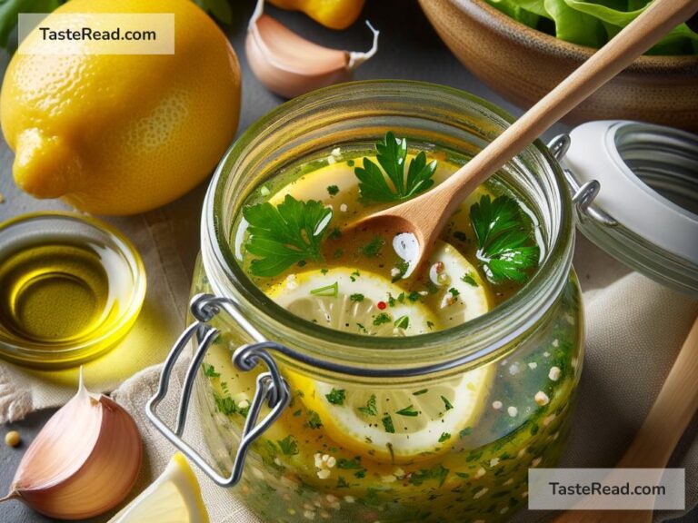 How to create tangy lemon herb salad dressing