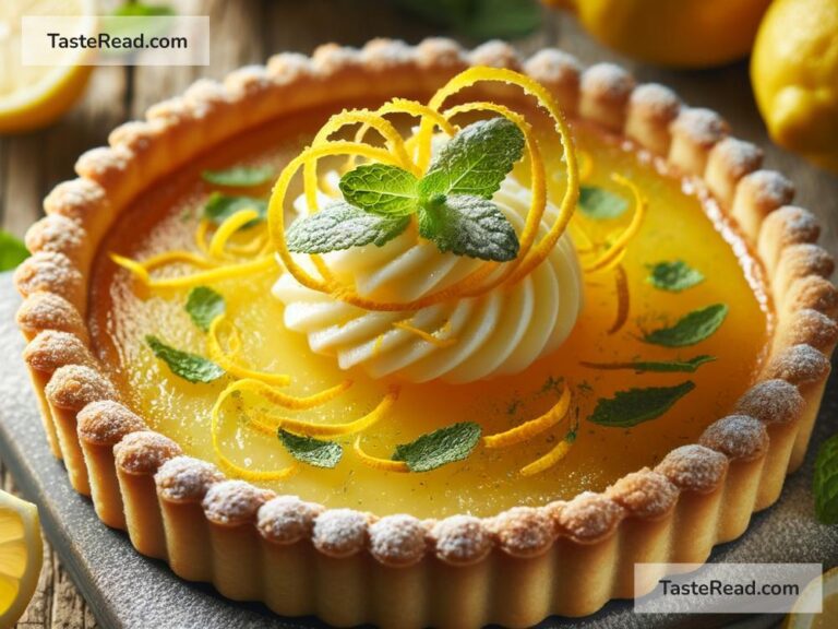 how to create tangy lemon tart