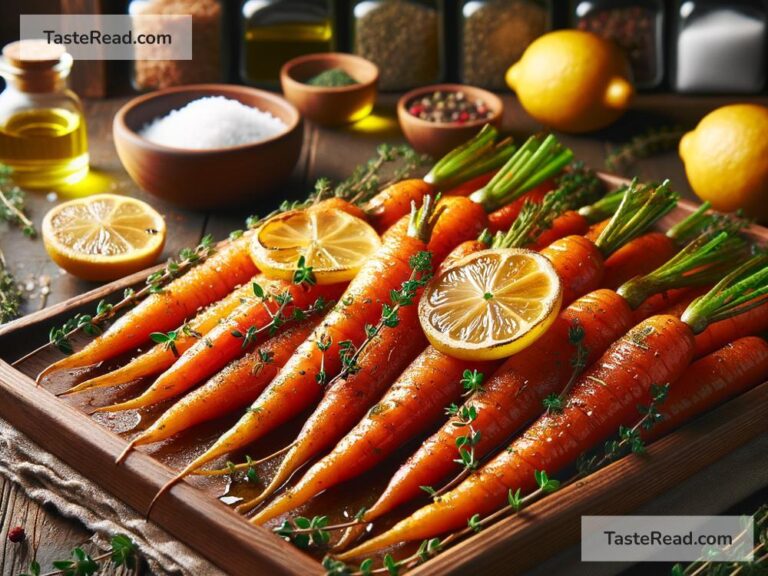 How to create tangy lemon thyme roasted carrots