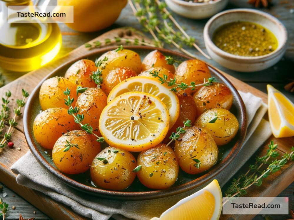 how to create tangy lemon thyme roasted potatoes