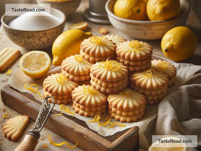 How to create tangy lemon zest shortbread cookies