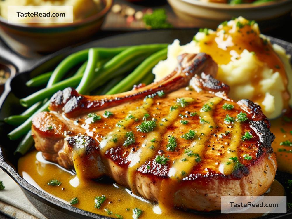 how to create tangy mustard glazed pork chops