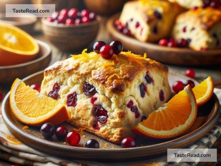 How to create tangy orange cranberry scones